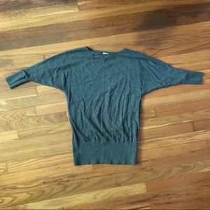 Grey Old Navy sweater with Dolman sleeves